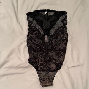Victoria's Secret Black Mesh Lace